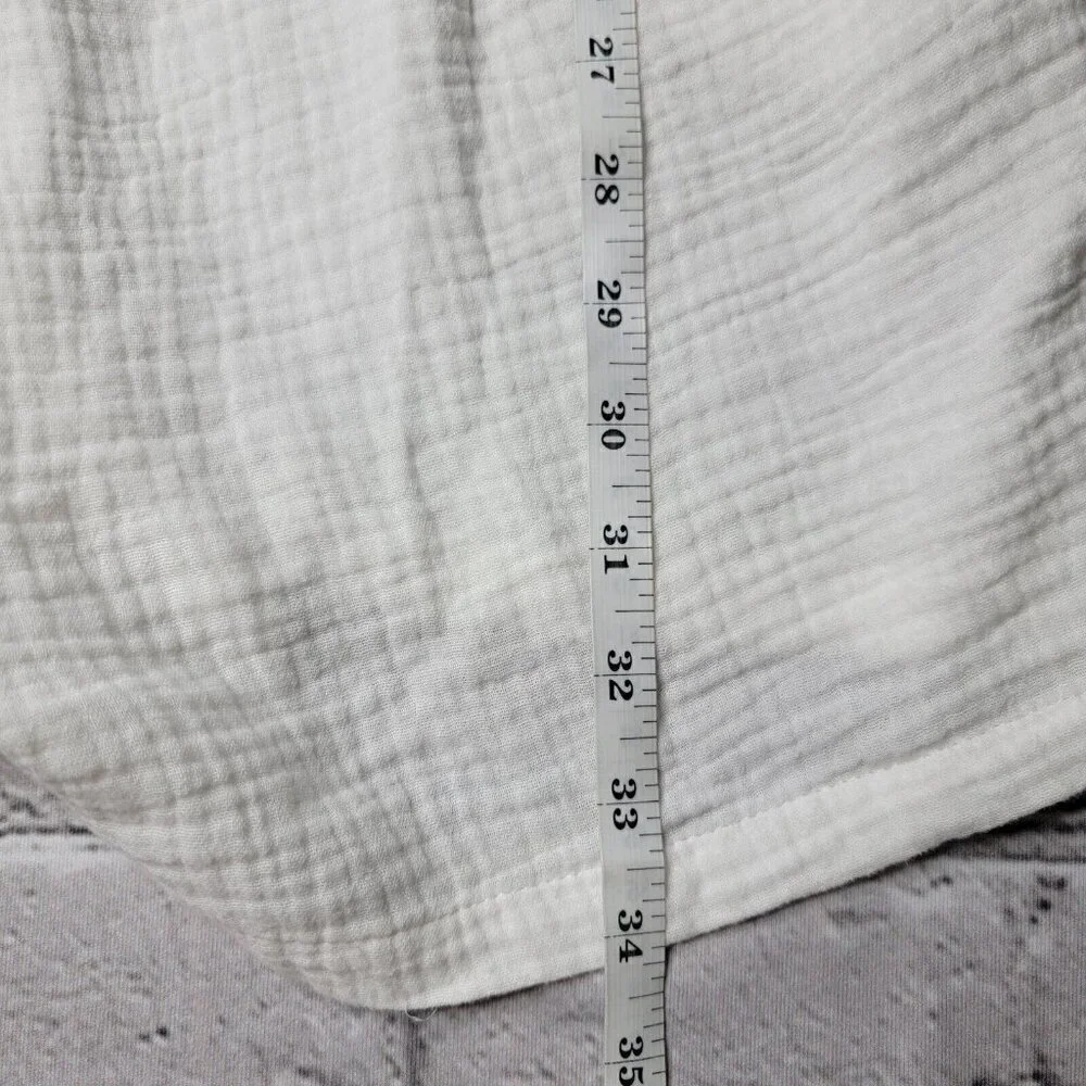 Bishop Young White Gauze Short Sleeve Belted Romper Size S - Picture 10 of 10